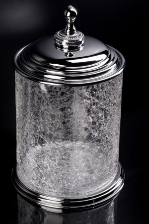 Ведро стекло Boheme Royale Cristal ХРОМ BLACK, 10934-CR-B