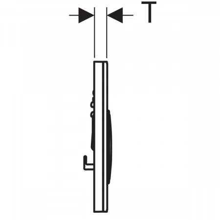 Клавиша смыва Geberit Sigma 115.884.SI.1 белая