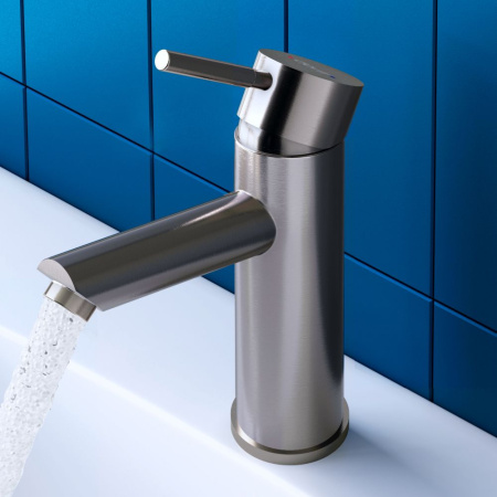 Смеситель для умывальника Dorff D3002100SS Logic new из нержавеющей стали