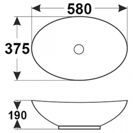 Раковина MELANA MLN-7027A (A247)