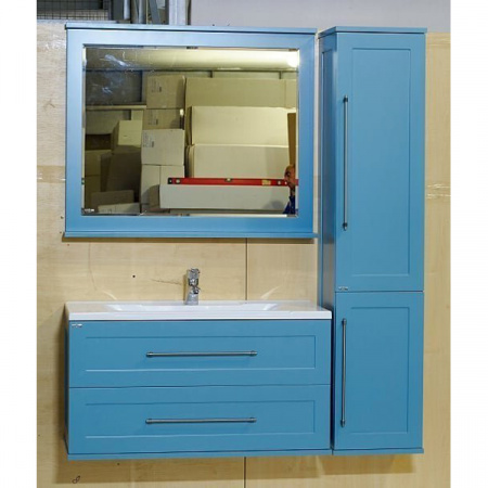 Шкаф-пенал Misty Марта 35 R голубой матовый