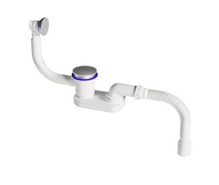 Сифон для ванны с переливом Salini 23101H, хром