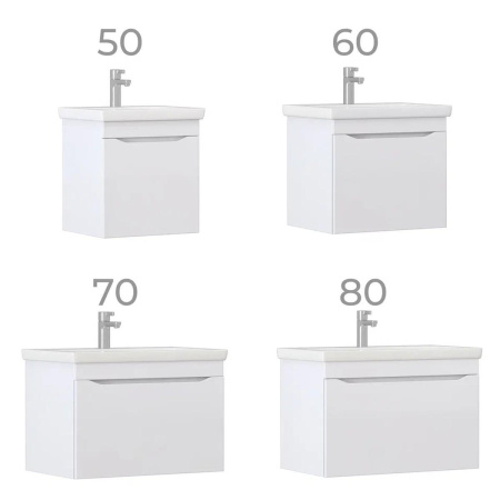 Тумба под раковину подвесная VIGO Grani 165, 70 см