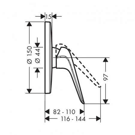 Смеситель для душа Hansgrohe Novus 71065000
