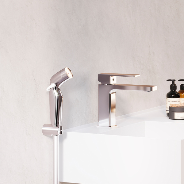 530300000 Gala Смеситель для умывальника Damixa с гигиеническим душем, хром