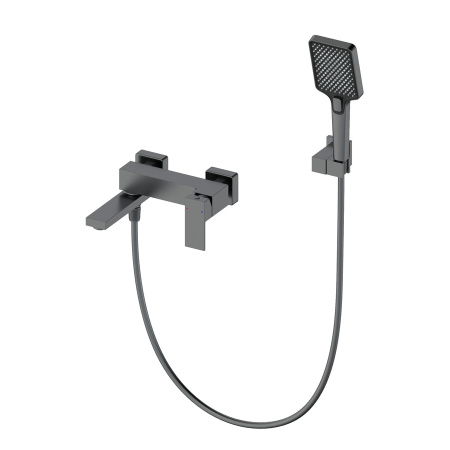 Смеситель для ванны с душем WONZON & WOGHAND, Темный графит (WW-88639016-BGM)