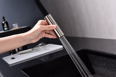 Смеситель для кухни Paulmark TORNADO To213402-Ni, никель