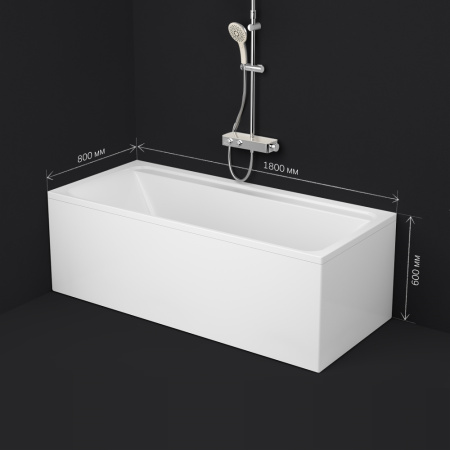 W52A-180-080W-A Inspire V2.0 Ванна акриловая AM.PM 180х80 A0, шт