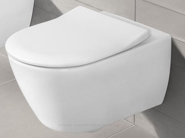 Унитаз подвесной Villeroy&Boch Subway 2.0 5614R201 с сиденьем микролифт