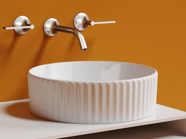 Умывальник чаша накладная круглая Ceramicanova Element 360*360*115мм, белый, CN6057