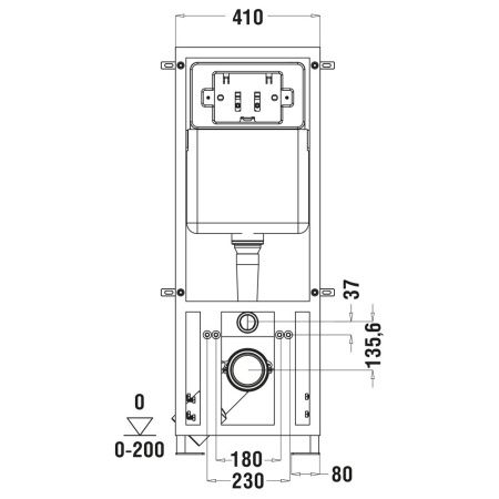 Унитаз с инсталляцией WeltWasser MARBERG 410 + BAARBACH 004 GL-WT + MAR 410 RD