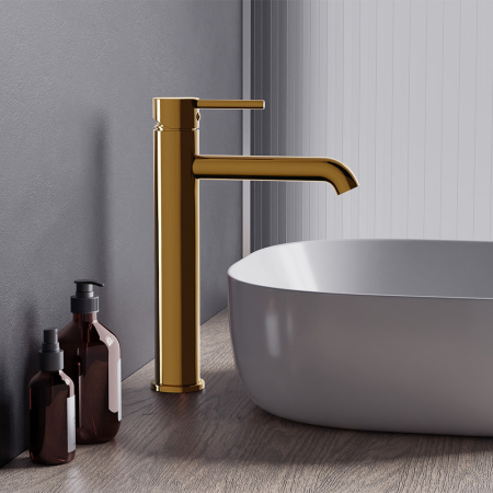 360250600 Scandinavian Pure Смеситель для раковины высокий, золото