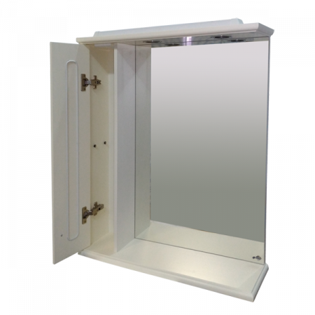 Зеркало-шкаф Misty Лувр 75 лев. слоновая кость П-Лвр03075-1014Л