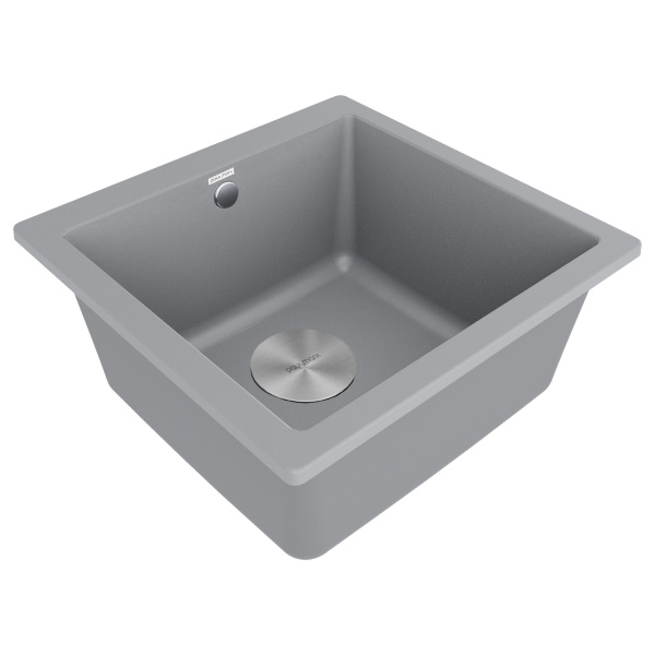 Мойка Paulmark GERA 50 PM104546-GRM 460х450 ммх200 мм, IT-GRANIT, серый металлик