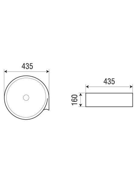 Раковина накладная WeltWasser WW SK ELBACH 3261