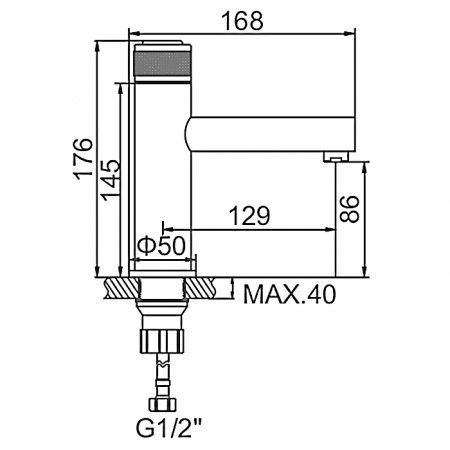 Смеситель для умывальника Ledeme H76 L1076Y