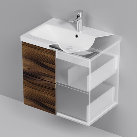 M90FHX0602HF Gem База под раковину AM.PM, подвесная, 60 см, 2 ящика, орех