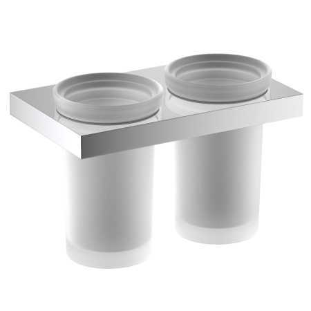 Стакан для ванной комнаты двойной Timo Petruma 15234/00, хром