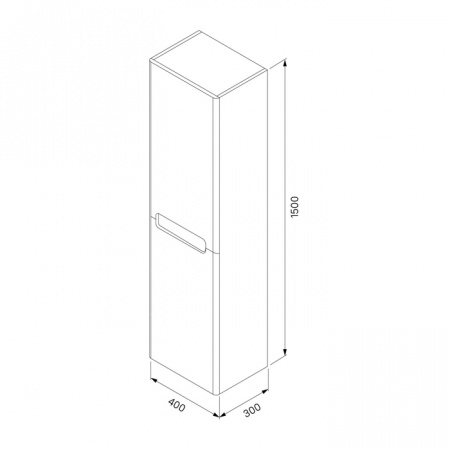 Шкаф-пенал IDDIS Edifice EDI40W0i97 40 см, белый