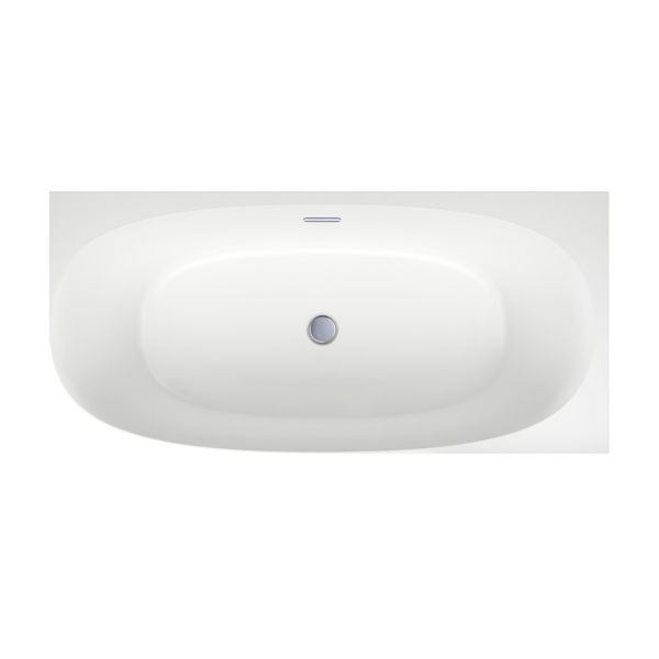 Акриловая ванна в наборе 4 в 1: пристенная ванна (правый разворот), каркас, экран, слив-перелив Wellsee Belle Spa 2.0 235803001