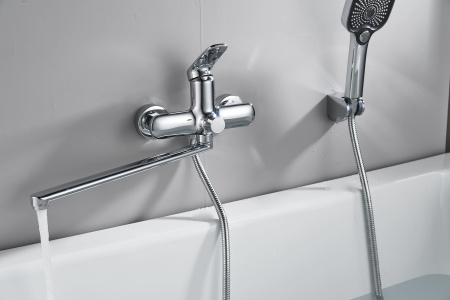 Смеситель для ванны Shevanik S8522, хром