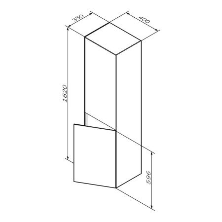 Шкаф-пенал AM.PM Inspire 2.0 M50ACHX0406EGM подвесной 40 см, универсальный, элегантный серый