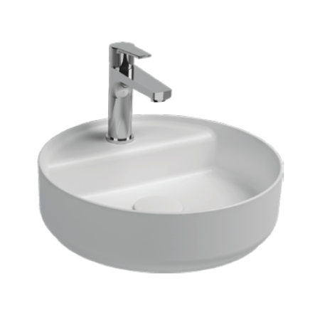 Раковина накладная ISVEA Infinity 42 круглая ?42см, цвет белый матовый 10NF65042SV-2L