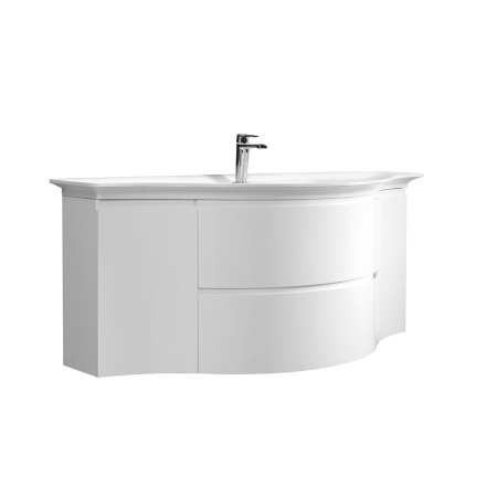 Тумба под умывальник Belux Версаль подвесная 141-02, белый глянцевый