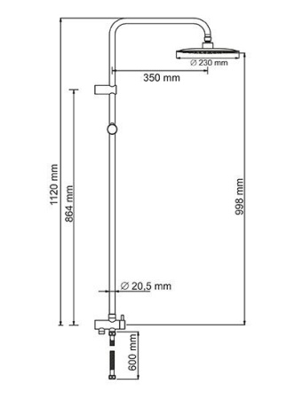 Душевая стойка Wasserkraft A041