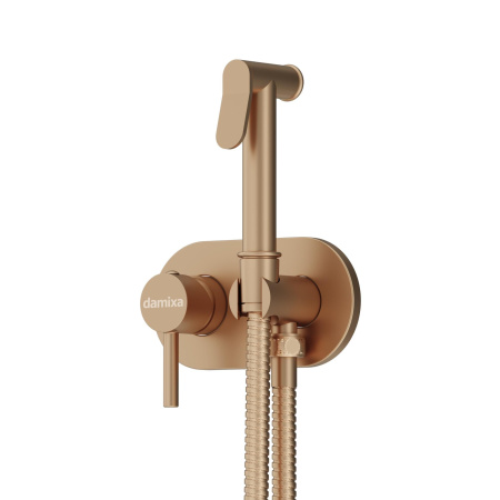 214000000 Option Смеситель Damixa монтируемый в стену, с гигиеническим душем, бронза