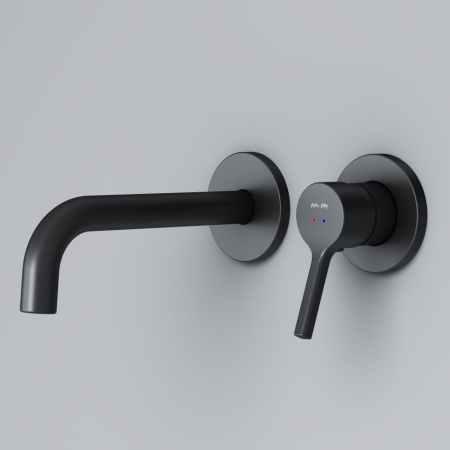 F85B72622 X-Joy S Смеситель для умывальника AM.PM монтируемый в стену, черный