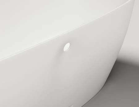 Ванна отдельностоящая Salini SOFIA LIGHT с переливом, S-Sense, глянцевый белый 103711G