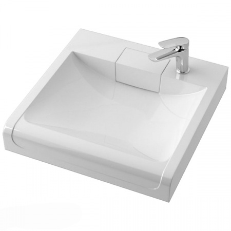 Раковина Elmar R-35D001-01 60x60 сигнально-белый с сифоном