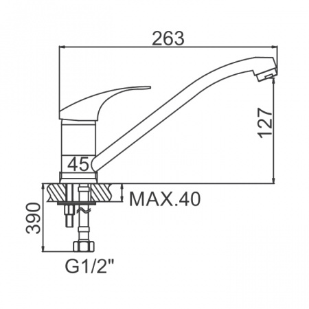 Смеситель для мойки Ledeme H36 L4236