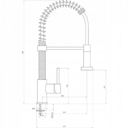 Смеситель для мойки Deante Molla BDZ 060A