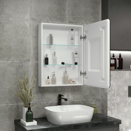 Зеркало-шкаф Taliente CBled 60 см TA-CBled-E6080 белый с подсветкой универсальный