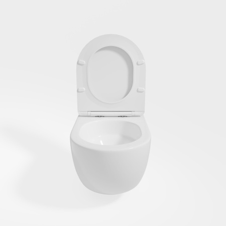 Унитаз подвесной Vincea Tornado Evo VT1-34ST, цвет белый, ультратонкое soft-close сиденье