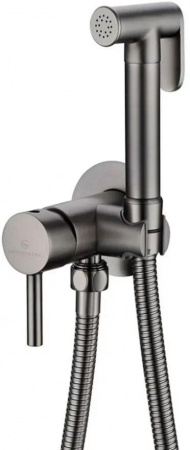 Смеситель встраиваемый с гигиеническим душем Grocenberg GB001 Графит