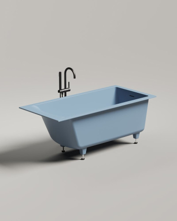 Ванна встраиваемая Salini CASCATA KIT 150x70 покраска по RAL полностью, S-Sense, глянцевый 105012GF