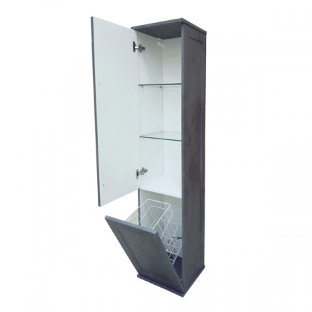 Шкаф-пенал Misty Марта 36 темный бетон L с Б/К