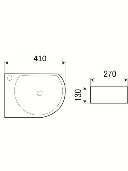 Раковина подвесная WeltWasser WW AISBACH 5014-L