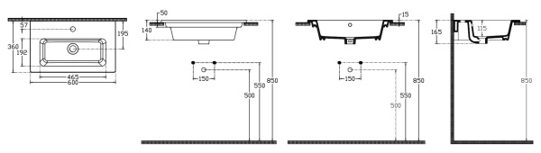 Раковина накладная ISVEA Sistema 61см цвет белый глянец 10SL50060SV