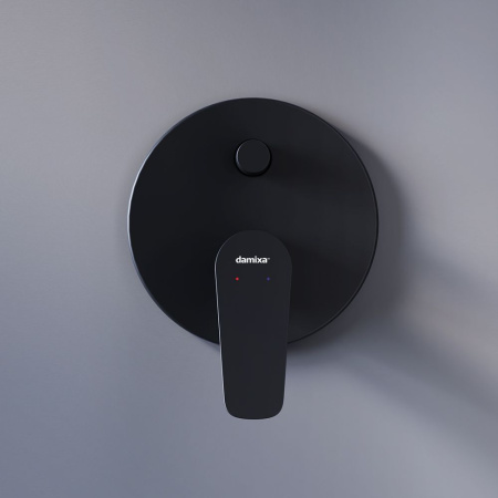 777100300 Jupiter Смеситель для душа Damixa монтируемый в стену (черный)