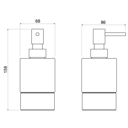 Дозатор жидкого мыла Timo Saona 13239/03, черный