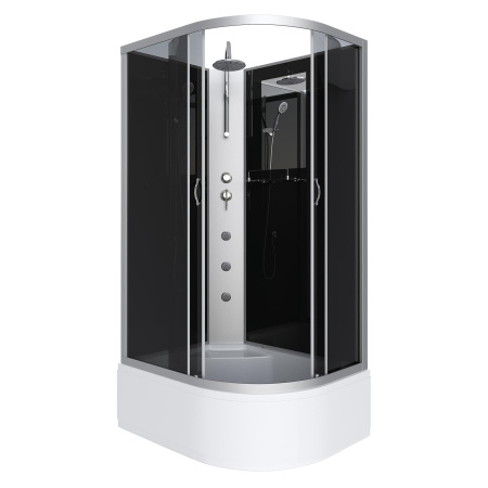 Душевая кабина Niagara Classic NG-2510-14LBKTG (120х80х210) высокий поддон(40см),стекло тонированное