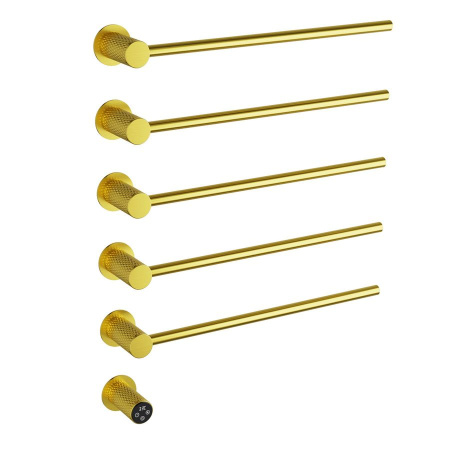 Полотенцесушитель электрический встраиваемый WONZON & WOGHAND, Брашированное золото (WW-A355-BG)