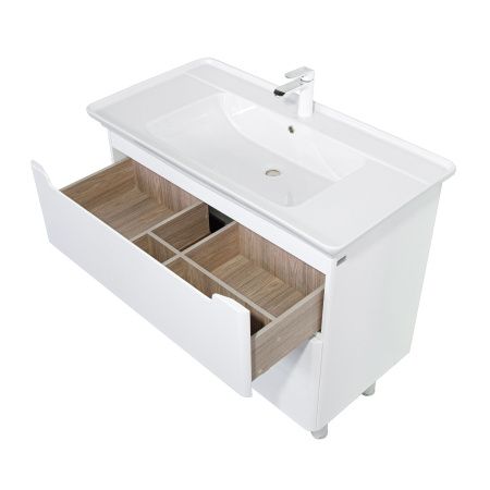 Тумба напольная BRIZ Альби 105 с умывальником Дуглас, 235 03-08105-14 00 БЕЛ