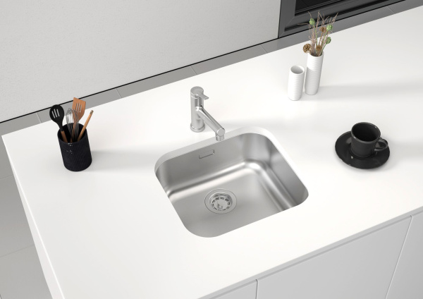 Мойка Paulmark VELLO 48 UNI VE48-BS 480х430х180 мм, нержавеющая сталь, нержавеющая сталь