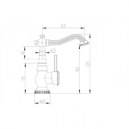 Смеситель для умывальника ZorG A 309 U SL