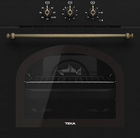 Комплект техники: Духовка TEKA HRB 6100 ATB BRASS с варочной панелью TEKA TBR 6420 и вытяжкой TEKA LS 60 ANTHRACITE / BRASS